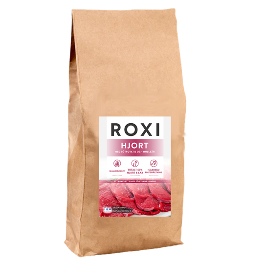 ROXI Hundfoder - Hjort, sötpotatis och mullbär för vuxna hundar