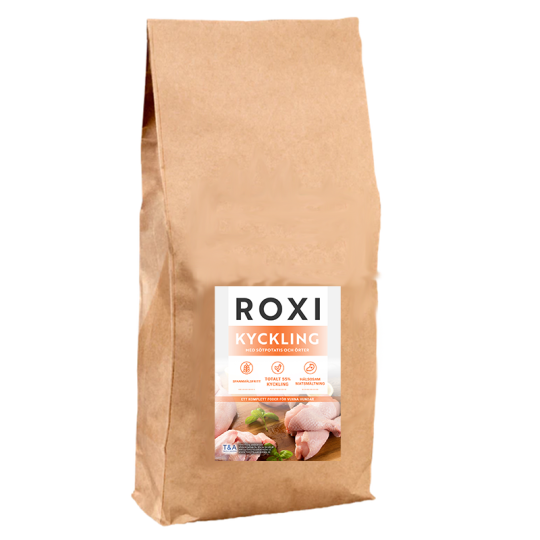 ROXI - Hundfoder Kyckling, sötpotatis och ört Vuxen