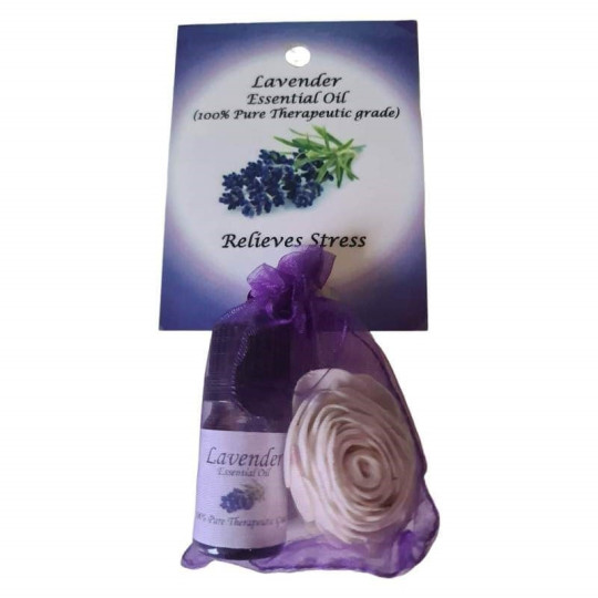 Lavendel eterisk olja med diffuser blomma