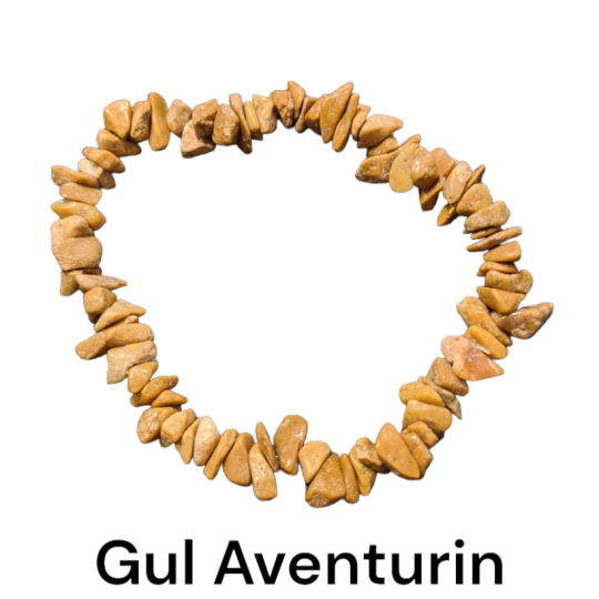 Gul Aventurin armband stretch är en sten för tredje chakrat