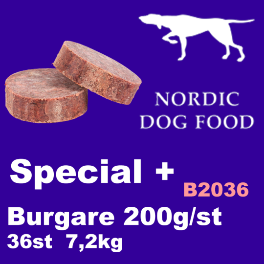 B2036 Nordic SP+ Burgare  7,2kg 36st a 200g