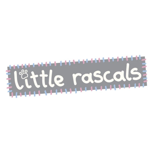Flossrep med fleece "Little Rascals" - Grå/Rosa
