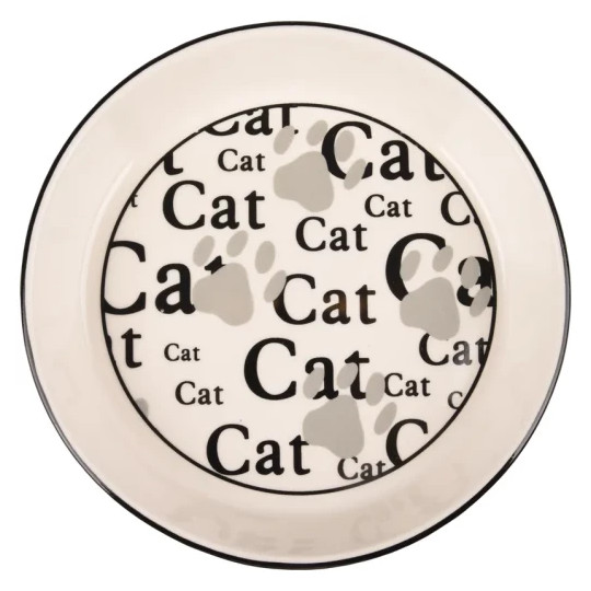 Kattskål i keramik