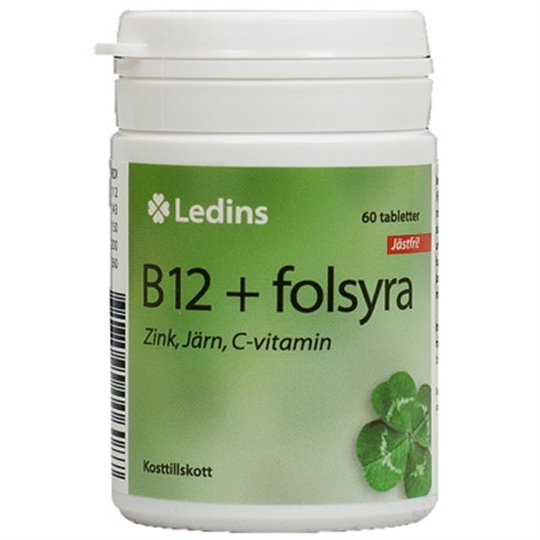 Vitamin B12+Folsyra 60t