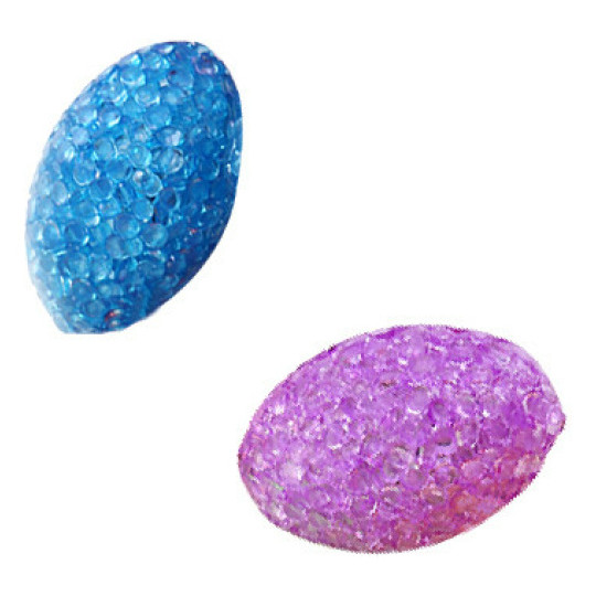 Äggformade glitterbollar m pingla