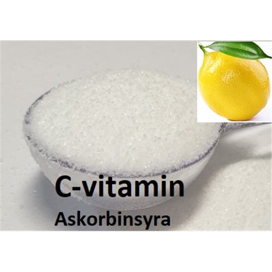 Askorbinsyra 100%  rent C-vitamin (250 gr)