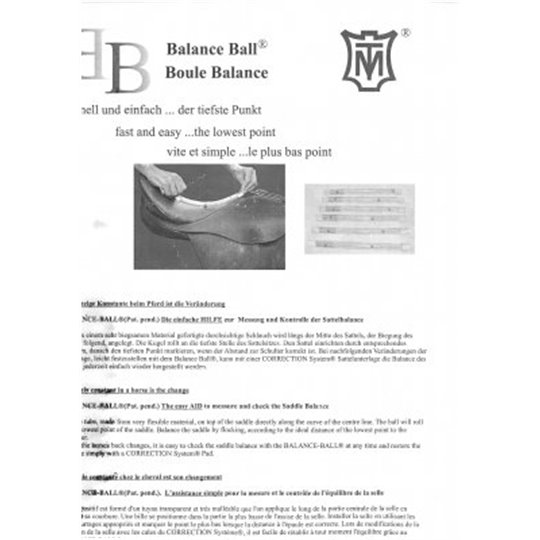 Balance ball - hjälpmedel för sadelbalans