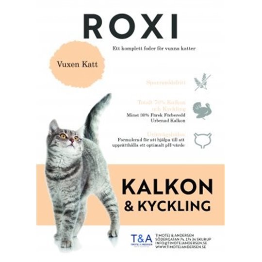 ROXI - KATT Kalkon och kyckling (Vuxen 300g)
