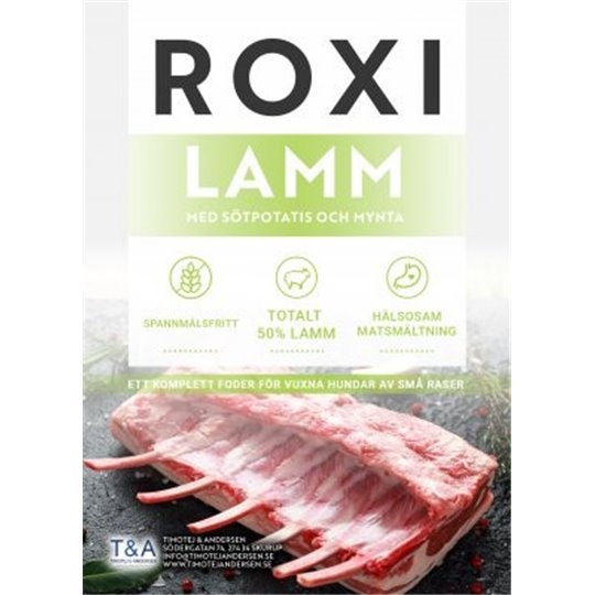 ROXI - Lamm, sötpotatis och mynta Vuxenfoder